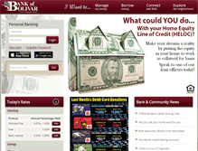 Tablet Screenshot of bankofbolivarmo.com